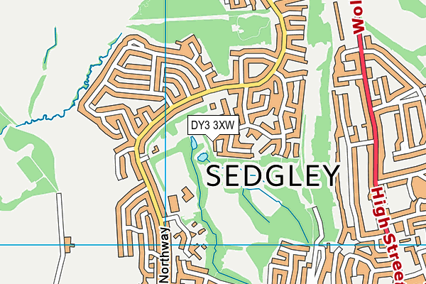 DY3 3XW map - OS VectorMap District (Ordnance Survey) DY3 3XW map - OS VectorMap District (Ordnance Survey)