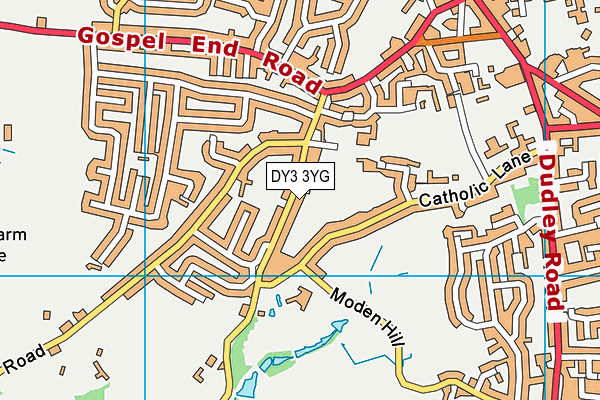 DY3 3YG map - OS VectorMap District (Ordnance Survey)