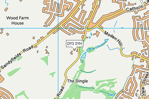 DY3 3YH map - OS VectorMap District (Ordnance Survey) DY3 3YH map - OS VectorMap District (Ordnance Survey)