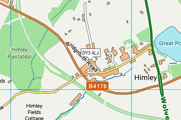 DY3 4LJ map - OS VectorMap District (Ordnance Survey)