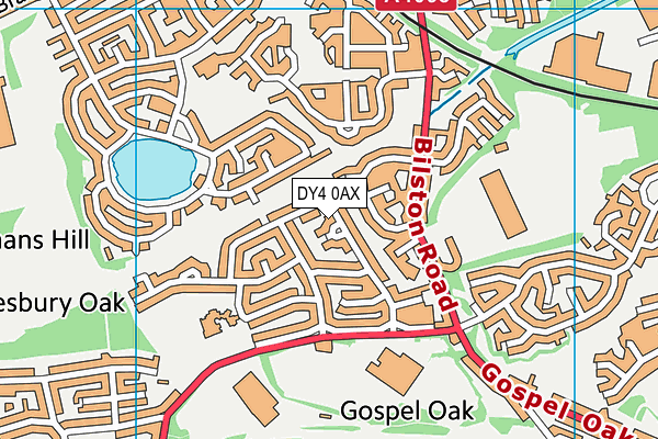 DY4 0AX map - OS VectorMap District (Ordnance Survey) DY4 0AX map - OS VectorMap District (Ordnance Survey)
