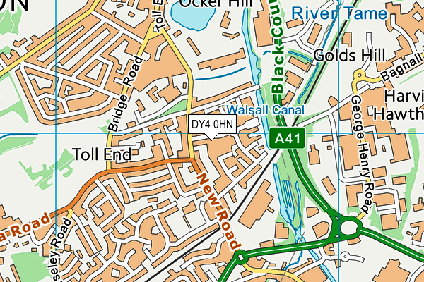 DY4 0HN map - OS VectorMap District (Ordnance Survey)