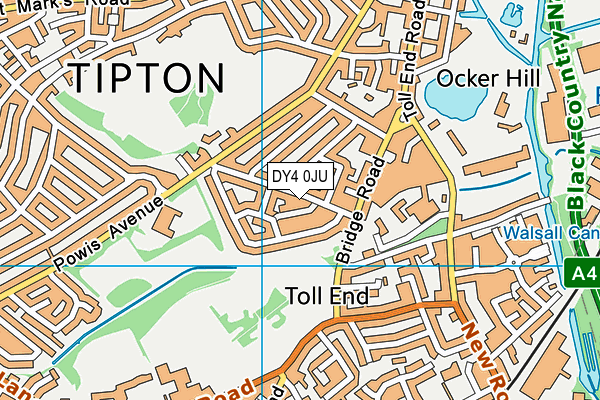DY4 0JU map - OS VectorMap District (Ordnance Survey) DY4 0JU map - OS VectorMap District (Ordnance Survey)