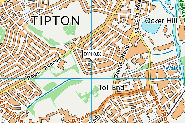 DY4 0JX map - OS VectorMap District (Ordnance Survey) DY4 0JX map - OS VectorMap District (Ordnance Survey)