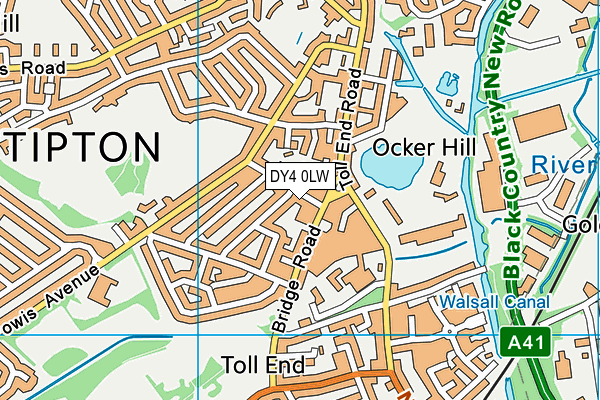 DY4 0LW map - OS VectorMap District (Ordnance Survey) DY4 0LW map - OS VectorMap District (Ordnance Survey)