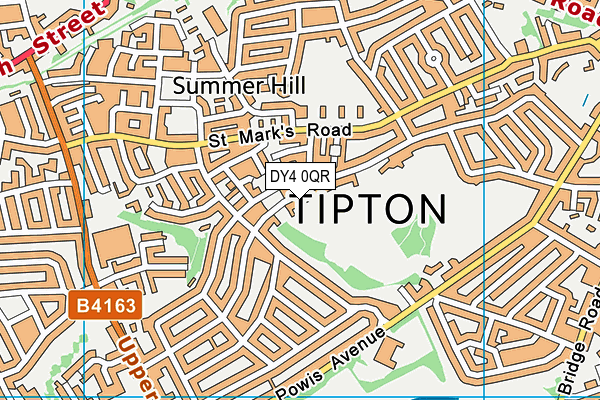 DY4 0QR map - OS VectorMap District (Ordnance Survey)