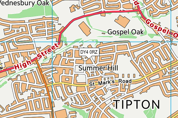 DY4 0RZ map - OS VectorMap District (Ordnance Survey) DY4 0RZ map - OS VectorMap District (Ordnance Survey)