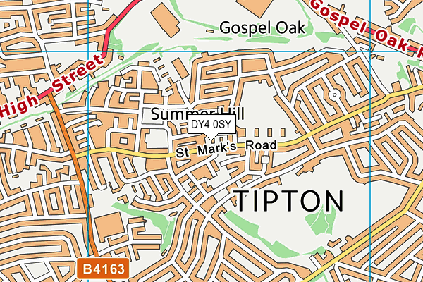 DY4 0SY map - OS VectorMap District (Ordnance Survey) DY4 0SY map - OS VectorMap District (Ordnance Survey)