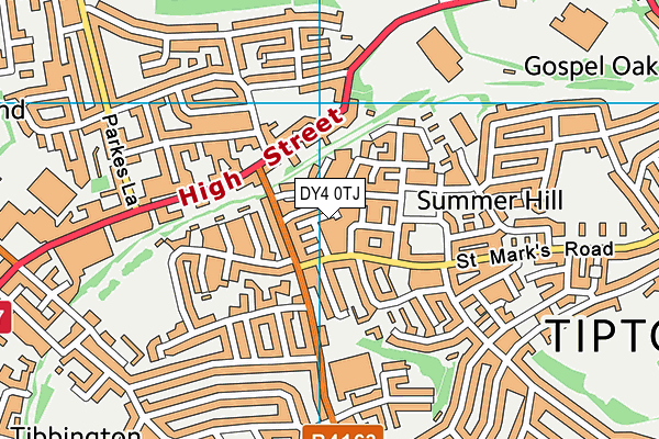 DY4 0TJ map - OS VectorMap District (Ordnance Survey)