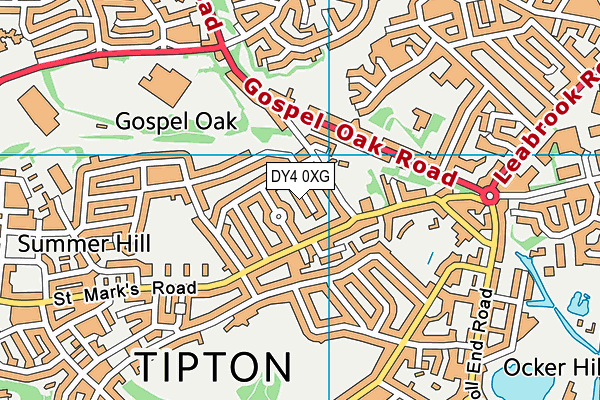 DY4 0XG map - OS VectorMap District (Ordnance Survey) DY4 0XG map - OS VectorMap District (Ordnance Survey)