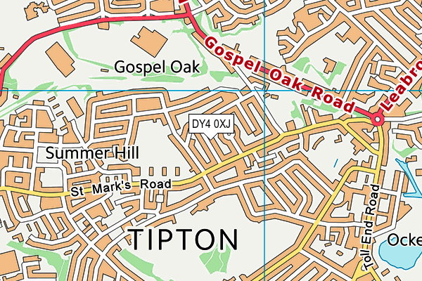 DY4 0XJ map - OS VectorMap District (Ordnance Survey) DY4 0XJ map - OS VectorMap District (Ordnance Survey)