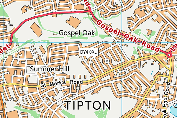 DY4 0XL map - OS VectorMap District (Ordnance Survey) DY4 0XL map - OS VectorMap District (Ordnance Survey)