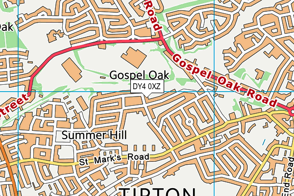 DY4 0XZ map - OS VectorMap District (Ordnance Survey) DY4 0XZ map - OS VectorMap District (Ordnance Survey)