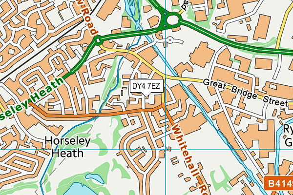 DY4 7EZ map - OS VectorMap District (Ordnance Survey)