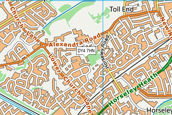 DY4 7HN map - OS VectorMap District (Ordnance Survey) DY4 7HN map - OS VectorMap District (Ordnance Survey)