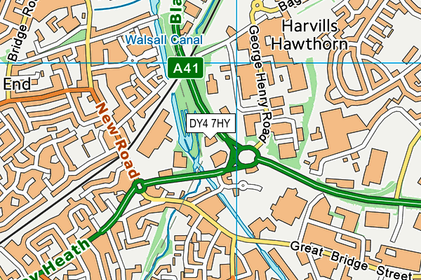 DY4 7HY map - OS VectorMap District (Ordnance Survey) DY4 7HY map - OS VectorMap District (Ordnance Survey)