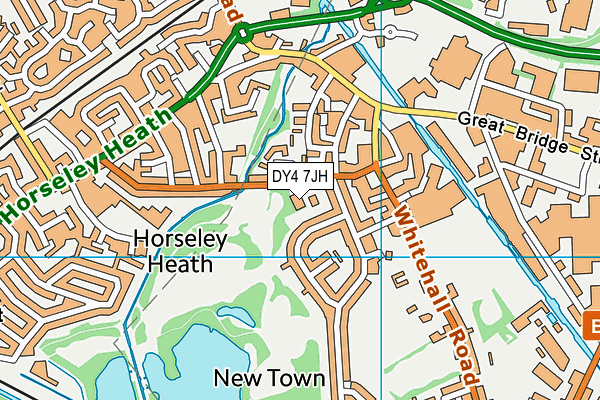 DY4 7JH map - OS VectorMap District (Ordnance Survey) DY4 7JH map - OS VectorMap District (Ordnance Survey)