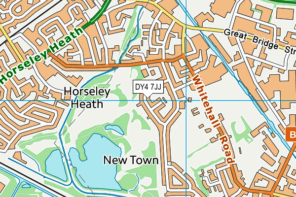 DY4 7JJ map - OS VectorMap District (Ordnance Survey) DY4 7JJ map - OS VectorMap District (Ordnance Survey)