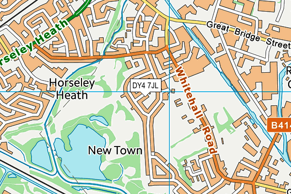 DY4 7JL map - OS VectorMap District (Ordnance Survey) DY4 7JL map - OS VectorMap District (Ordnance Survey)