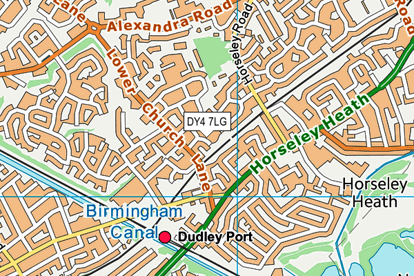 DY4 7LG map - OS VectorMap District (Ordnance Survey) DY4 7LG map - OS VectorMap District (Ordnance Survey)