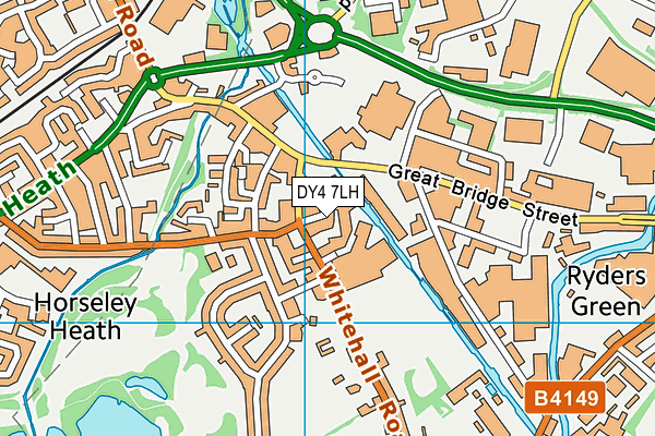 DY4 7LH map - OS VectorMap District (Ordnance Survey)