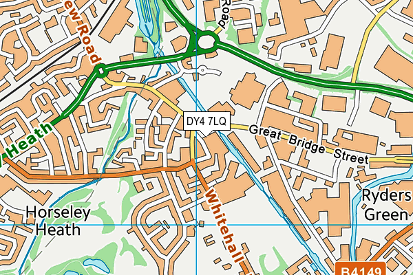 DY4 7LQ map - OS VectorMap District (Ordnance Survey) DY4 7LQ map - OS VectorMap District (Ordnance Survey)