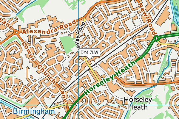 DY4 7LW map - OS VectorMap District (Ordnance Survey)