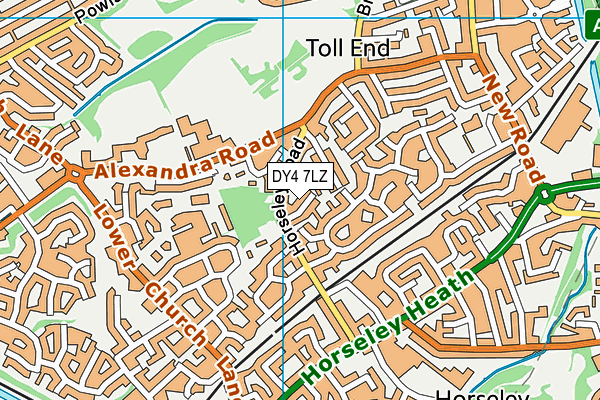 DY4 7LZ map - OS VectorMap District (Ordnance Survey) DY4 7LZ map - OS VectorMap District (Ordnance Survey)