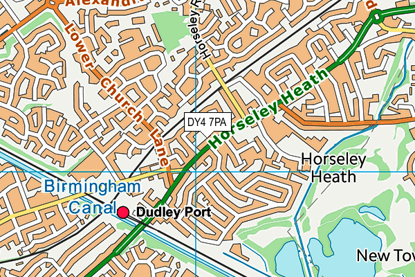 DY4 7PA map - OS VectorMap District (Ordnance Survey) DY4 7PA map - OS VectorMap District (Ordnance Survey)