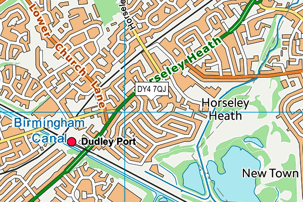 DY4 7QJ map - OS VectorMap District (Ordnance Survey) DY4 7QJ map - OS VectorMap District (Ordnance Survey)