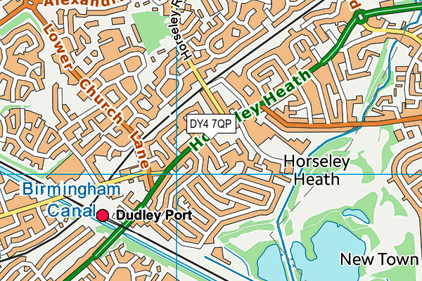 DY4 7QP map - OS VectorMap District (Ordnance Survey)