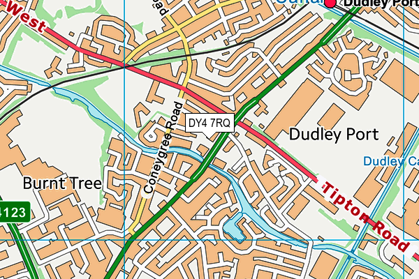 DY4 7RQ map - OS VectorMap District (Ordnance Survey) DY4 7RQ map - OS VectorMap District (Ordnance Survey)