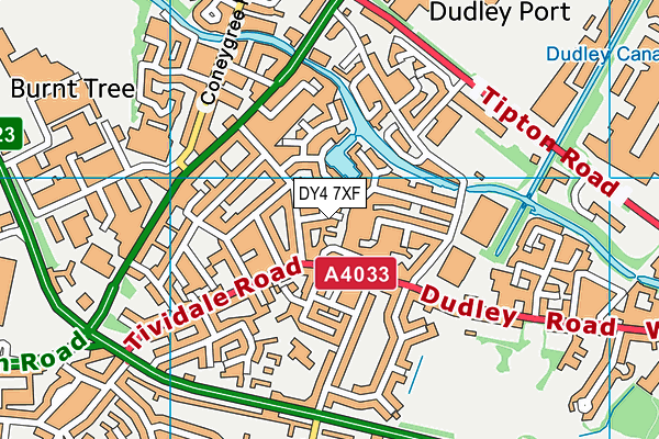 DY4 7XF map - OS VectorMap District (Ordnance Survey) DY4 7XF map - OS VectorMap District (Ordnance Survey)