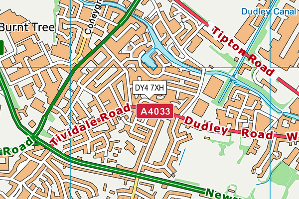 DY4 7XH map - OS VectorMap District (Ordnance Survey) DY4 7XH map - OS VectorMap District (Ordnance Survey)