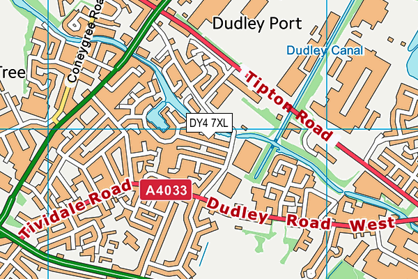 DY4 7XL map - OS VectorMap District (Ordnance Survey) DY4 7XL map - OS VectorMap District (Ordnance Survey)
