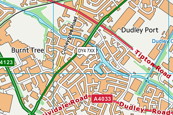 DY4 7XX map - OS VectorMap District (Ordnance Survey) DY4 7XX map - OS VectorMap District (Ordnance Survey)