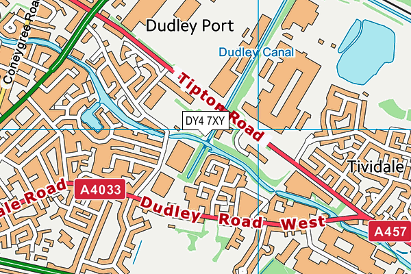 DY4 7XY map - OS VectorMap District (Ordnance Survey) DY4 7XY map - OS VectorMap District (Ordnance Survey)