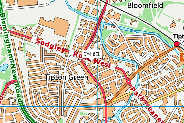 DY4 8EL map - OS VectorMap District (Ordnance Survey)