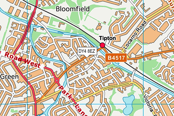 DY4 8EZ map - OS VectorMap District (Ordnance Survey)