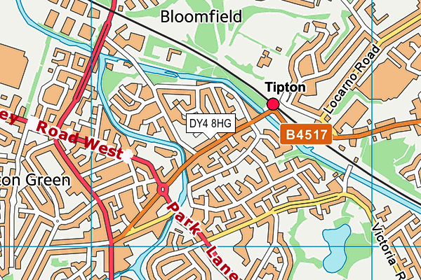 DY4 8HG map - OS VectorMap District (Ordnance Survey) DY4 8HG map - OS VectorMap District (Ordnance Survey)