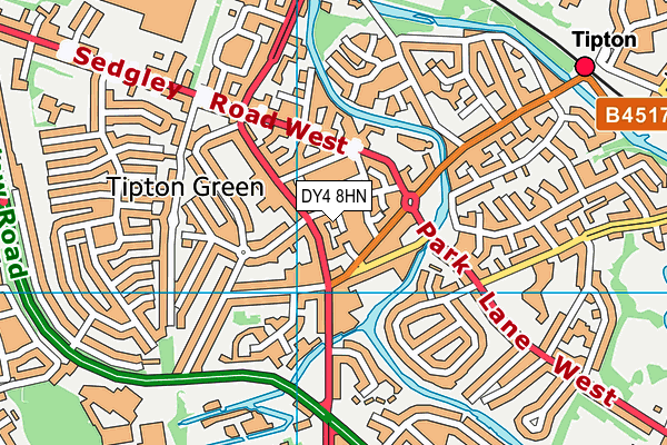 DY4 8HN map - OS VectorMap District (Ordnance Survey)