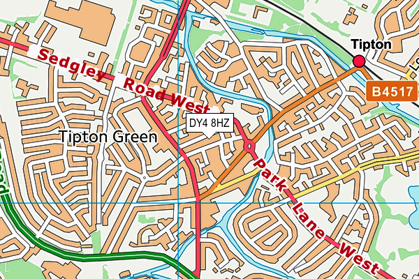 DY4 8HZ map - OS VectorMap District (Ordnance Survey) DY4 8HZ map - OS VectorMap District (Ordnance Survey)