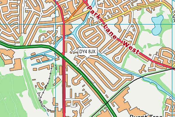 DY4 8JX map - OS VectorMap District (Ordnance Survey) DY4 8JX map - OS VectorMap District (Ordnance Survey)