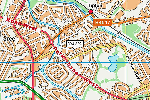 DY4 8PA map - OS VectorMap District (Ordnance Survey)