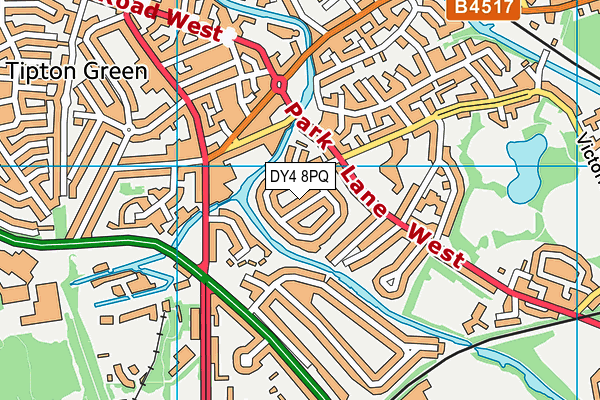 DY4 8PQ map - OS VectorMap District (Ordnance Survey) DY4 8PQ map - OS VectorMap District (Ordnance Survey)