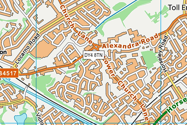DY4 8TN map - OS VectorMap District (Ordnance Survey) DY4 8TN map - OS VectorMap District (Ordnance Survey)