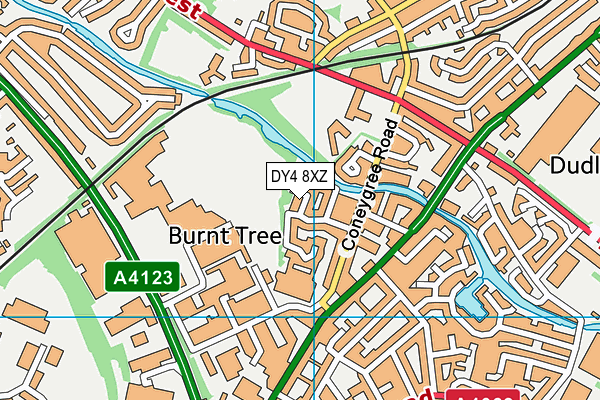 DY4 8XZ map - OS VectorMap District (Ordnance Survey) DY4 8XZ map - OS VectorMap District (Ordnance Survey)