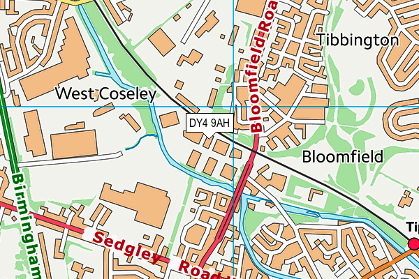 DY4 9AH map - OS VectorMap District (Ordnance Survey) DY4 9AH map - OS VectorMap District (Ordnance Survey)