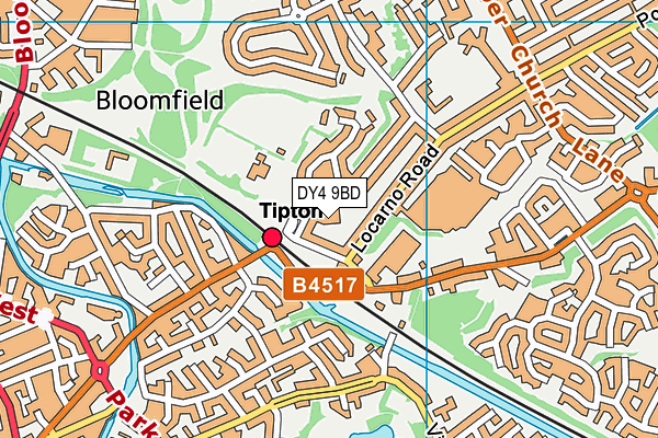 DY4 9BD map - OS VectorMap District (Ordnance Survey) DY4 9BD map - OS VectorMap District (Ordnance Survey)