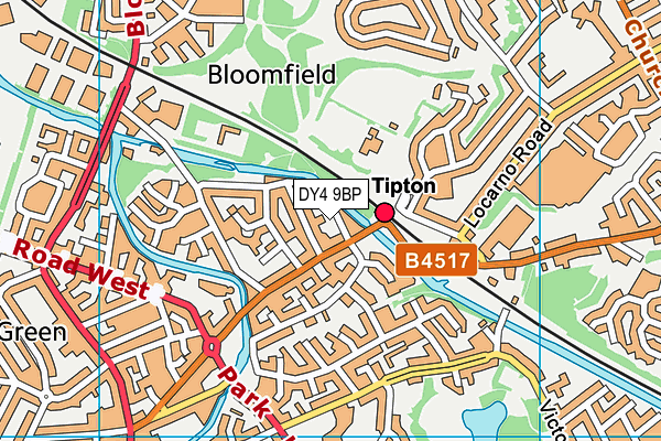 DY4 9BP map - OS VectorMap District (Ordnance Survey)